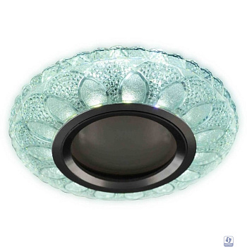 Светильник встраиваемый прозрачный круглый H064-1 MR16+3Вт LED Диаметр 9,5см LED + GU5.3
