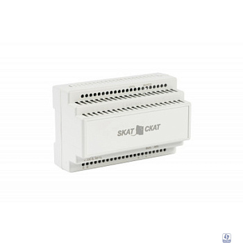 БАСТИОН SKAT-12-4.0 DIN (СКАТ ИБП-12/4-DIN) источник питания 12В 4А АКБ внешн. 1х17-26Ач, под DIN рейку 35 мм, МПТ (597)