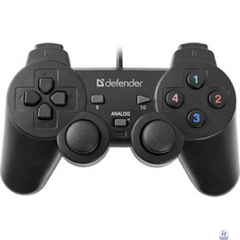 DEFENDER Omega USB, Проводной геймпад, 12 кнопок, 2 стика [64247]