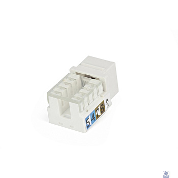 Hyperline KJ9-8P8C-C6-90-WH Вставка Keystone Jack RJ-45(8P8C), категория 6, белая
