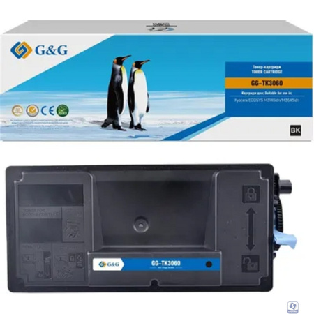 Тонер-картридж G&G toner cartridge для Kyocera M3145idn/M3645idn 14 500 стр. c чипом TK-3060 1T02V30NL0 гарантия 36 мес.
