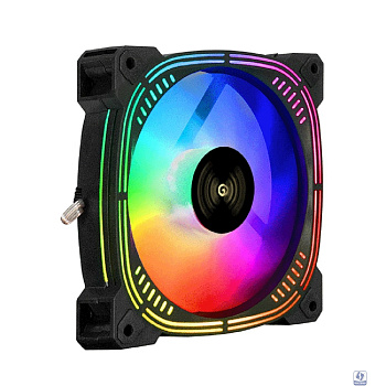 Exegate EX295970RUS Вентилятор 12В DC с подсветкой ExeGate EX12025H3P4PSU-PWM.ARGB (120x120x25 мм, Hydraulic bearing (гидродинамический), 5V ARGB 3pin, 4pin PWM, 1200RPM, ARGB подсветка, 26dBA)