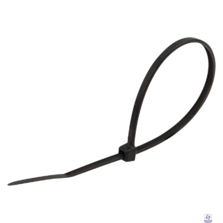 Rexant (07-0253) Стяжка кабельная нейлоновая 250x7,6мм, черная (100 шт/уп)