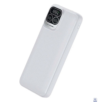 Perfeo Powerbank Atomic Age 10000 mAh/LED дисплей/PD + QC 3.0/Type-C/2 USB/Выход: 5A, max 22.5WWhite (PF_E1473)