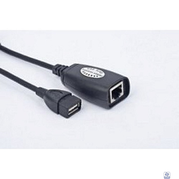 Gembird UAE-30M USB 2.0 кабель удлинительный AM/AF/RJ45Fx2  по витой паре