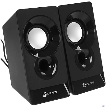 Колонки Oklick OK-165 2.0 черный 6Вт