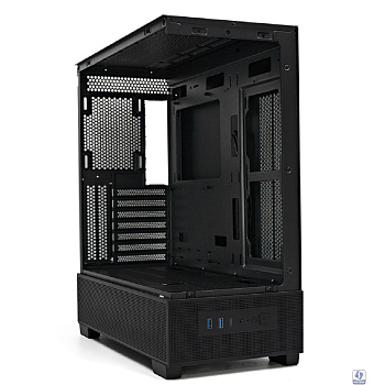 XASTRA Корпус Q500-0F Black ATX/Aquarium/Screewless/no fans/ Q500-0F