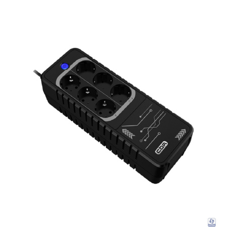 ИБП CBR LIGHT LGT-850 [850VA/480W 6 x EURO, 3 c фильтрацией + 3 с резервированием, Breaker] (LGT-850H-6F-LDB)