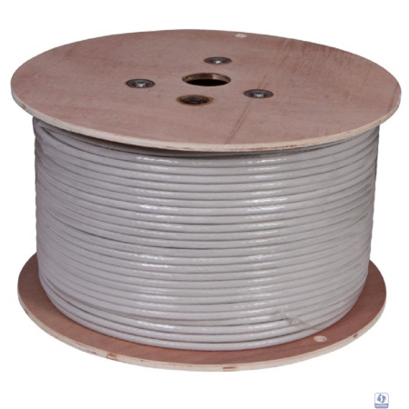 Rexant (02-0302 ) Кабель витая пара U/UTP, CAT 6A, ZH нг(А)-HF (LSZH), 4х2х0,57 мм, 23AWG, INDOOR, SOLID, серый, 305м PRO