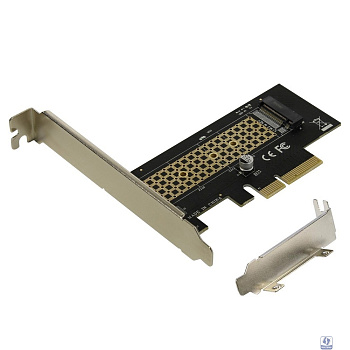 ORIENT C300E, Переходник PCI-E 4x->M.2 M-key NVMe SSD, тип 2230/2242/2260/2280, планки крепления в комплекте (31100)
