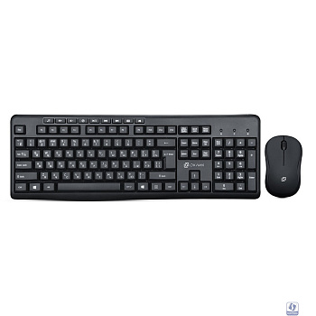 Комплект (клавиатура+мышь) Oklick 225M, USB, беспроводной, черный [1454537]