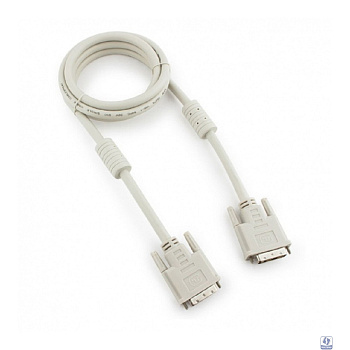 Кабель DVI-D single link Gembird, 1.8м, 19M/19M, экран, феррит.кольца, пакет [CC-DVI-6C] 