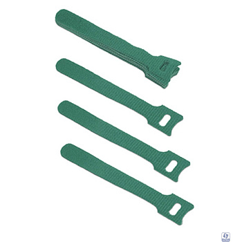 Cabeus CLAMP-125-GN Хомут для кабеля, липучка с мягкой застежкой, 125x14 мм, зеленый (10 шт.)