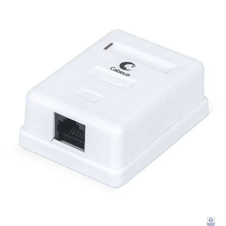 Cabeus WS-8P8C-Cat.5e-1 Розетка компьютерная RJ-45, категория 5e, одинарная, внешняя, Dual IDC 