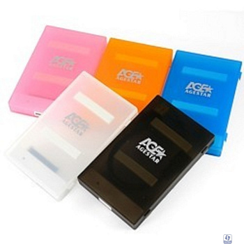 AgeStar 3UBCP1-6G (BLUE) USB 3.0 Внешний корпус 2.5" SATA HDD/SSD AgeStar 3UBCP1-6G (BLUE) USB 3.0, пластик, синий, безвинтовая конструкция