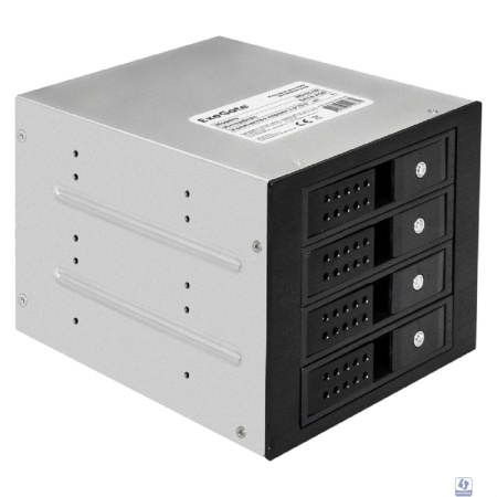 Exegate EX291657RUS Корзина для HDD ExeGate HS435-02 (универсальная, на 4*3,5"/2.5" SATA HDD, занимает 3*5,25" отсека, RTL)