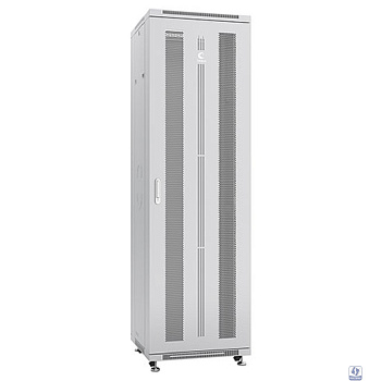 Cabeus ND-05C-42U60/80 Шкаф монтажный телекоммуникационный 19" напольный для распределительного и серверного оборудования 42U 600x800x2055mm (ШхГхВ) передняя и задняя перфорированные двери, ручка с за