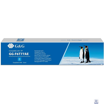 Картридж струйный G&G GG-F6T77AE 913A GG-F6T77AE голубой (55мл) для HP PW 352dw/377dw/Pro 477dw/452dw
