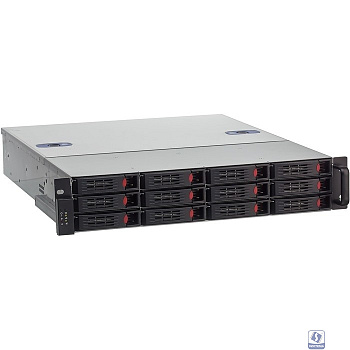 Exegate EX293180RUS Серверный корпус ExeGate Pro 2U550-HS12 <RM 19", высота 2U, глубина 550, БП 1U-900ADS, 12xHotSwap, USB>