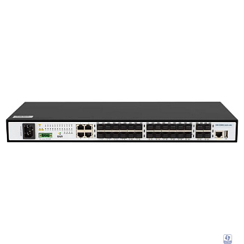 SNR SNR-S5210G-24FX-UPS Управляемый коммутатор уровня 2+, 20 портов 100/1000Base-X SFP, 4 порта Combo 10/100/1000Base-T|100/1000Base-X SFP, 4 порта 1/10G SFP+, встроенный БП ~220V AC, разъем для АКБ 1