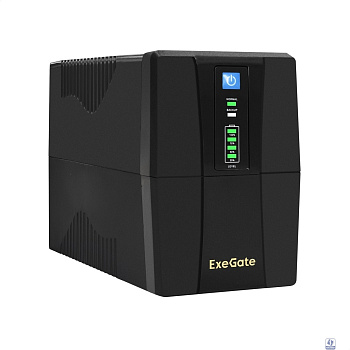 Exegate EX292774RUS ИБП ExeGate SpecialPro UNB-800.LED.AVR.4C13.RJ.USB <800VA/480W, LED, AVR, 4*C13, RJ45/11, USB, металлический корпус, Black>