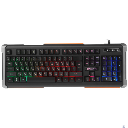 Oklick 717G черный/серый USB Multimedia LED [476395]