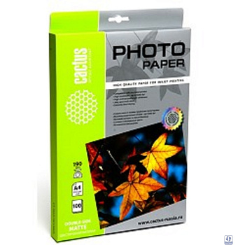 Повреждение упаковки Cactus CS-MA4190100 Фотобумага матовая, A4, 190 г/м2, 100 листов