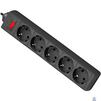 Defender Фильтр ES, 5.0м, 5 розеток, черный [99486]