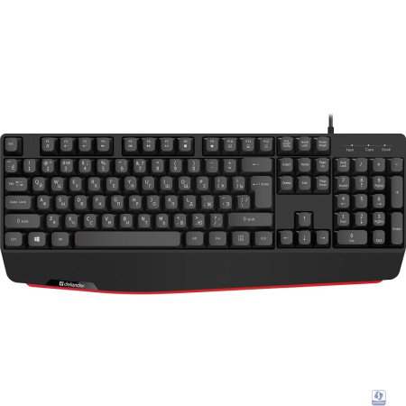 Defender Клавиатура Atom HB-546 RU,черный,104+FN,1.8м 