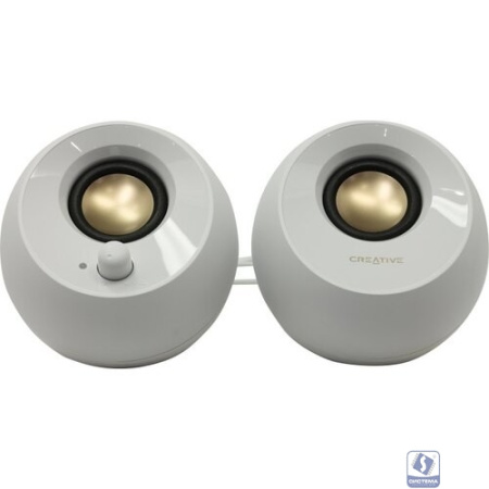 Creative PEBBLE MF1680 2.0 белый 4.4Вт