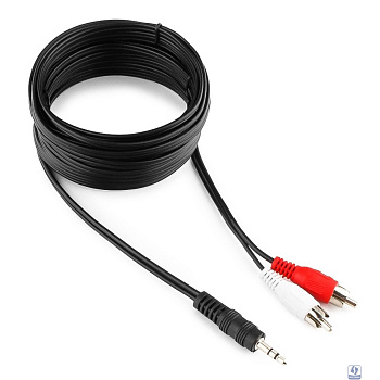 Кабель аудио Gembird, джек3.5 / 2xRCA, 5.0м [CCA-458-5M]