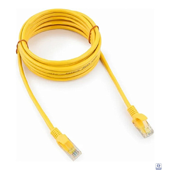 Патч-корд UTP Cablexpert PP12-3M/Y кат.5e, 3м, литой, многожильный (жёлтый)