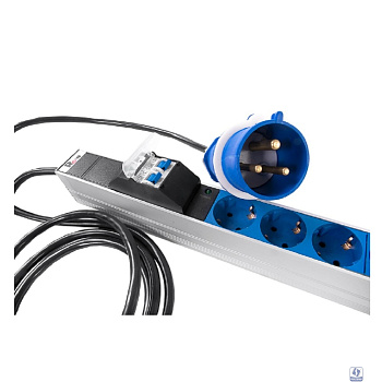 REM Верт блок розеток Rem-32, 1 фаза 32A, 2 авт, инд, 20 S, 1420 мм, вх IEC 309, шнур 3 м(R-32-20S-A-I-1420-3-2P)