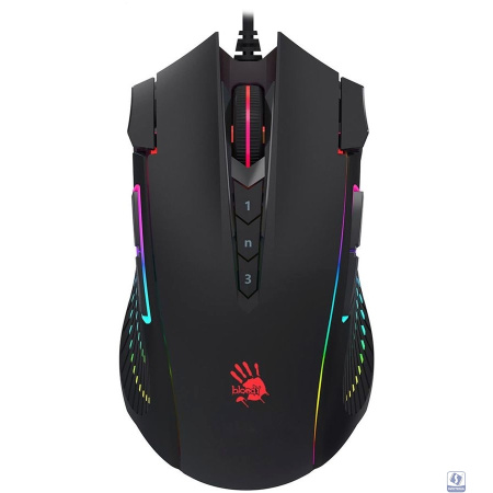 Мышь A4Tech Bloody J90s черный оптическая (8000dpi) USB (12but)