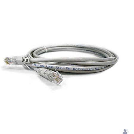 Патч-корд Lanmaster UTP LAN-PC45/U5E-10-GY вилка RJ-45-вилка RJ-45 кат.5е 10м серый LSZH (уп.:1шт)