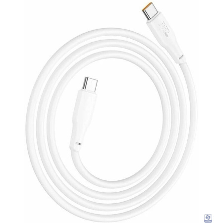 HOCO Кабель USB2.0 Hoco Type-C/Type-C, 5А, 100Вт, X96, 1м, белый, коробка