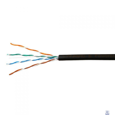 SkyNet Кабель UTP outdoor 4x2x0,46, медный, FLUKE TEST, кат.5e, однож., (305м) box, черный [CSL-UTP-4-CU-OUT](АК5010171/1693223)