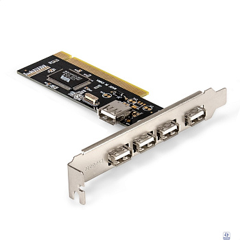 Exegate EX281227RUS Контроллер EXE-352 PCI v2.2, 4*USB2.0 ext. + 1*USB2.0 int., VIA Labs Chipset VT6212L