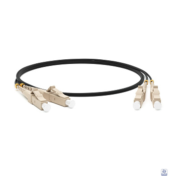 Hyperline FC-D2-50-LC/PR-LC/PR-H-3M-LSZH-BK Патч-корд волоконно-оптический (шнур) MM 50/125, LC-LC, 2.0 мм, duplex, LSZH, 3 м, черный