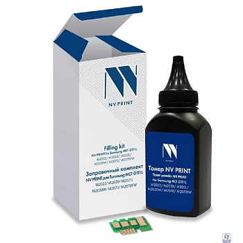 Заправочный комплект NV PRINT для Samsung MLT-D111L (M2022, M2020, M2021, M2020W, M2070, M2070FW), 60 гр, 1800 стр (тонер + чип)