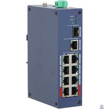 DAHUA DH-CHS4110-8ET-110 8-портовый PoE коммутатор управляемый 2 RJ45 10/100Мбит/с (PoE/PoE+/Hi-PoE; IEEE 802.3bt), 6 RJ45 10/100Мбит/с (PoE/PoE+), 1 RJ45 10/100/100Мбит/с (uplink), 1 SFP 1000Мбит/с 