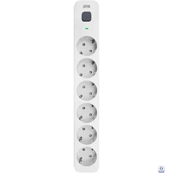 Powercom Сетевой фильтр SP-06W 1,8 м 1.8м (6 розеток) белый/серый (коробка) (1928698)