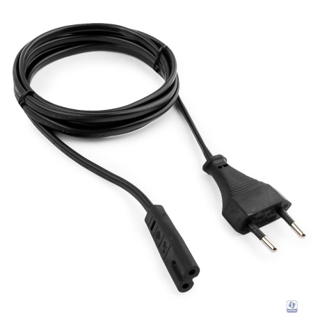 Кабель питания аудио/видео Gembird 1.8м, 2-pin, VDE, черный, пакет [PC-184/2-1.8M]   