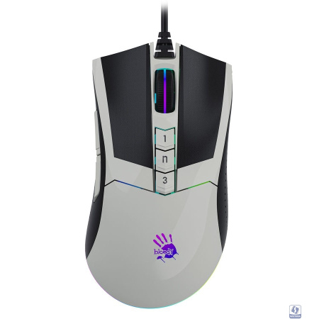 Мышь A4Tech Bloody W90 Max белый/черный оптическая (10000dpi) USB (10but)