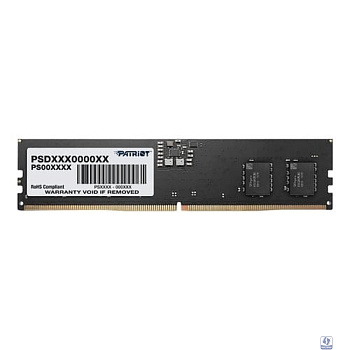 Patriot DDR5 DIMM 8Gb 5200MHz PSD58G520041 Signature RTL PC5-41600 CL42ECC 288-pin 1.1В single rank