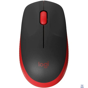 910-005908 Мышь Logitech M190 красный/черный оптическая (1000dpi) беспроводная USB (2but)