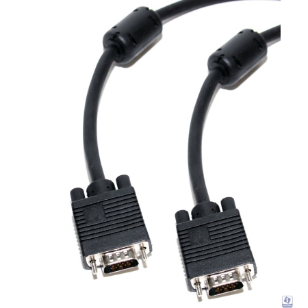 5bites APC-133-100 Кабель  VGA сигнальный HD15M/HD15M, ферр.кольца, 10м.