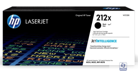Картридж лазерный HP 212X W2120X черный для HP CLJ Enterprise M554/M555