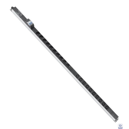 Cabeus PDU-16-10S-10C13-B-T Блок розеток для 19" шкафов, вертикальный, 10 розеток Schuko, 10 розеток IEC 320 C13, 16А, автомат защиты, алюминиевый корпус, клеммная колодка