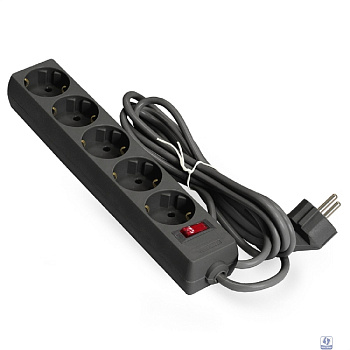 Exegate EX279179RUS Сетевой фильтр ExeGate SP-5-7B (5 розеток, 7м, евровилка, черный)